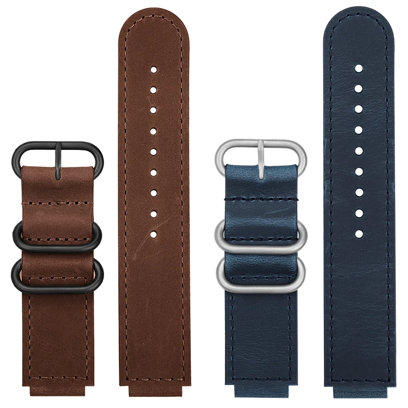 Ремешок из воловьей кожи в винтажном стиле для маленького квадратного браслета Casio, Женский/Фотогалерея, A159, A158, A168, F91, ремешок для часов 18 мм