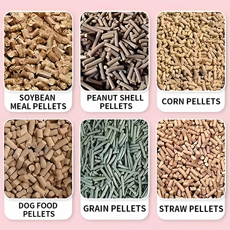220V/380V Feed Pellet Mill, High-Yield Small Wood Pellet Mill, Household Biomass Pellet Mill, Brand New Steel Struct(Customized)