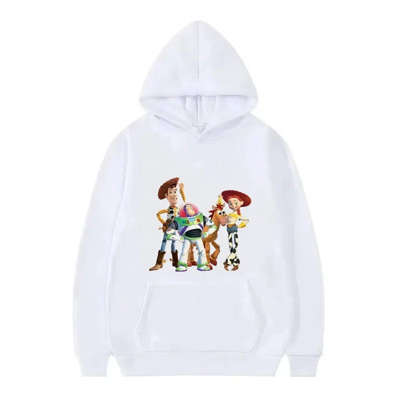 디즈니 토이 스토리 패턴 여성 패션 스포티 루즈 블랙 가을 탑 의류 풀오버 여성용 저렴한 90년대 후드티 남성용 스웨트셔츠