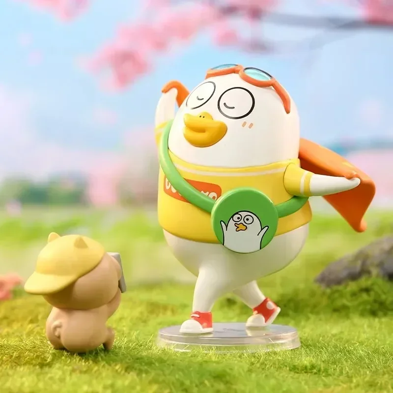 سلسلة الحياة الترفيهية من POPMART Duckyo صندوق أعمى ألعاب Kawaii أنيمي شخصية الحركة Caixa Caja مفاجأة صندوق غامض دمى الفتيات هدية