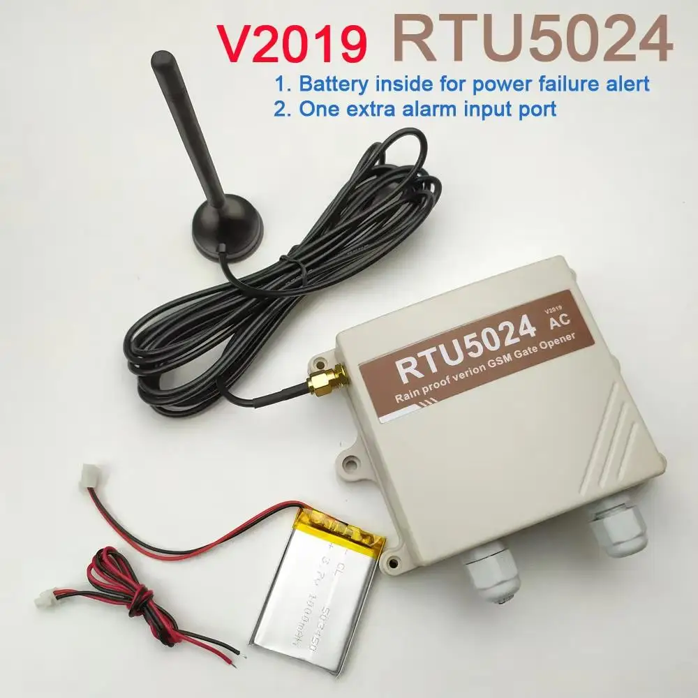 HUOBEI V2019 RTU5024 Rain proof type GSM Swing Sliding Gate Opener Relay Switch Remote Access Control Door Opener