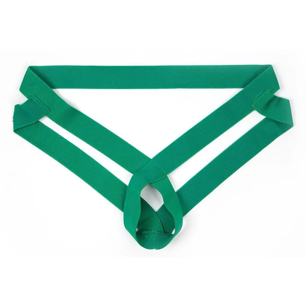 남성용 에로틱 조크스트랩 청소년 프린트 탄성 콕링 팬티 페니스 홀 오픈 엉덩이 붕대 스트랩 섹시한 시간 지속 포르노 끈 팬티