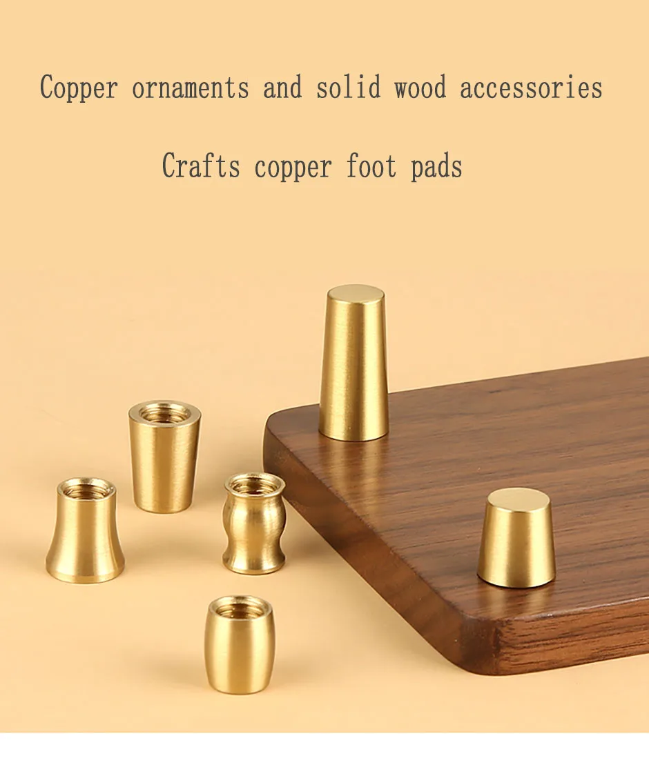 

8PCS Brass Furniture Legs Furniture Support Feet Kitchen Feet Metal Replacement Legs For Armchair Chair Footstool For Home