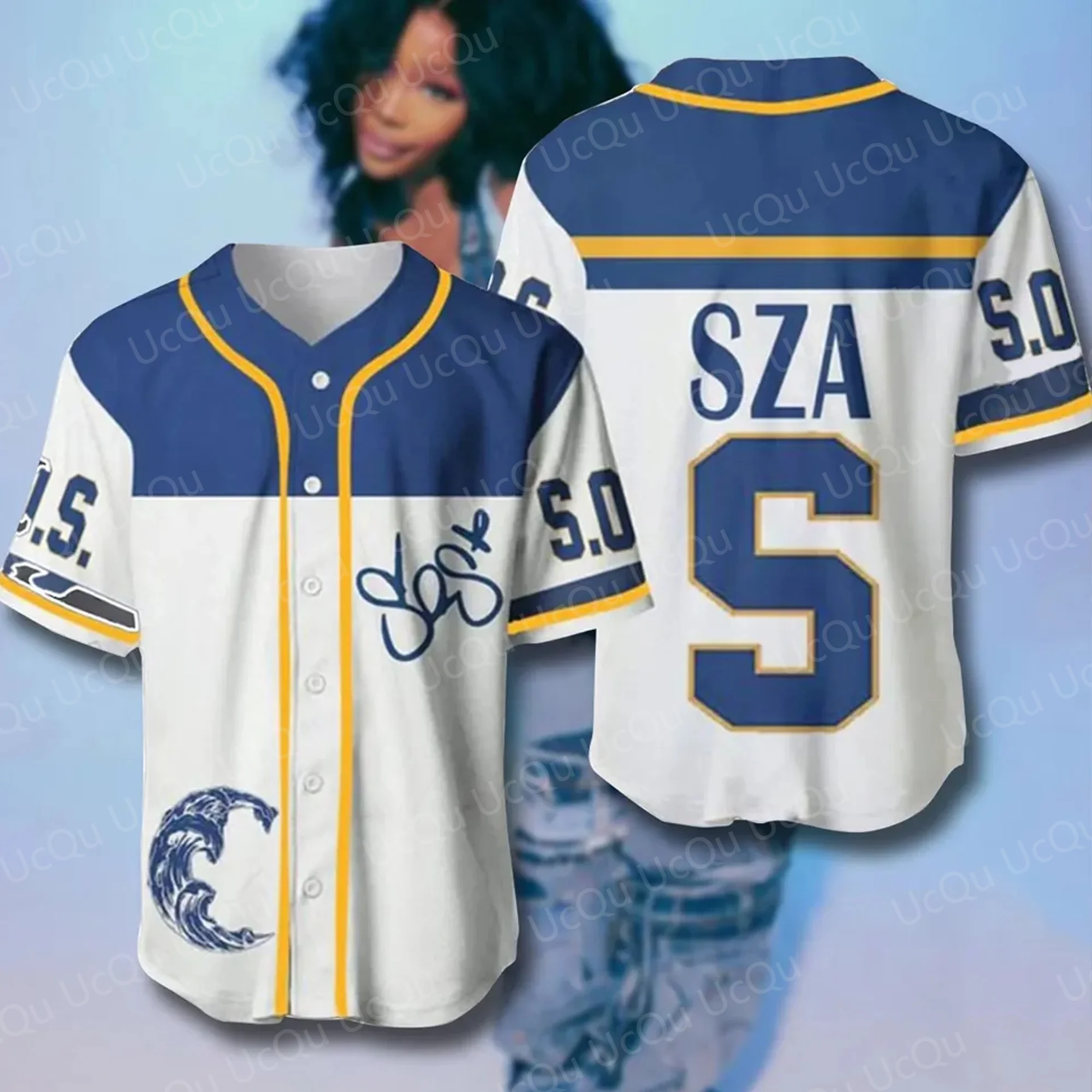 

2025 New SZA Baseball Jersey, SOS New Album Merch, SZA Good Day Jersey Oversized Tops For Adult/Kids
