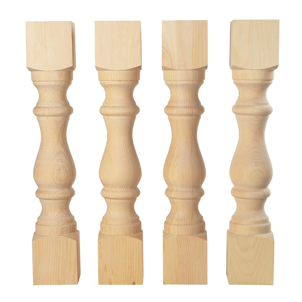 

Monastery Farmhouse Dining Table Legs - Handmade in USA - Unfinished