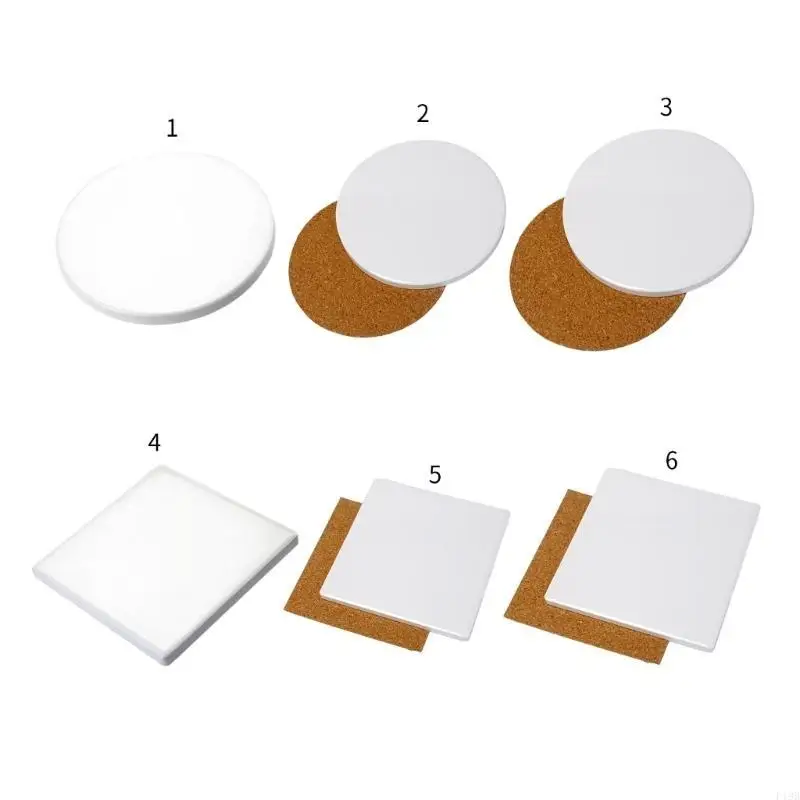 F19B DIY Painting Cup Holders for Drinks Ceramic Car Car Product Round Sublimation Car