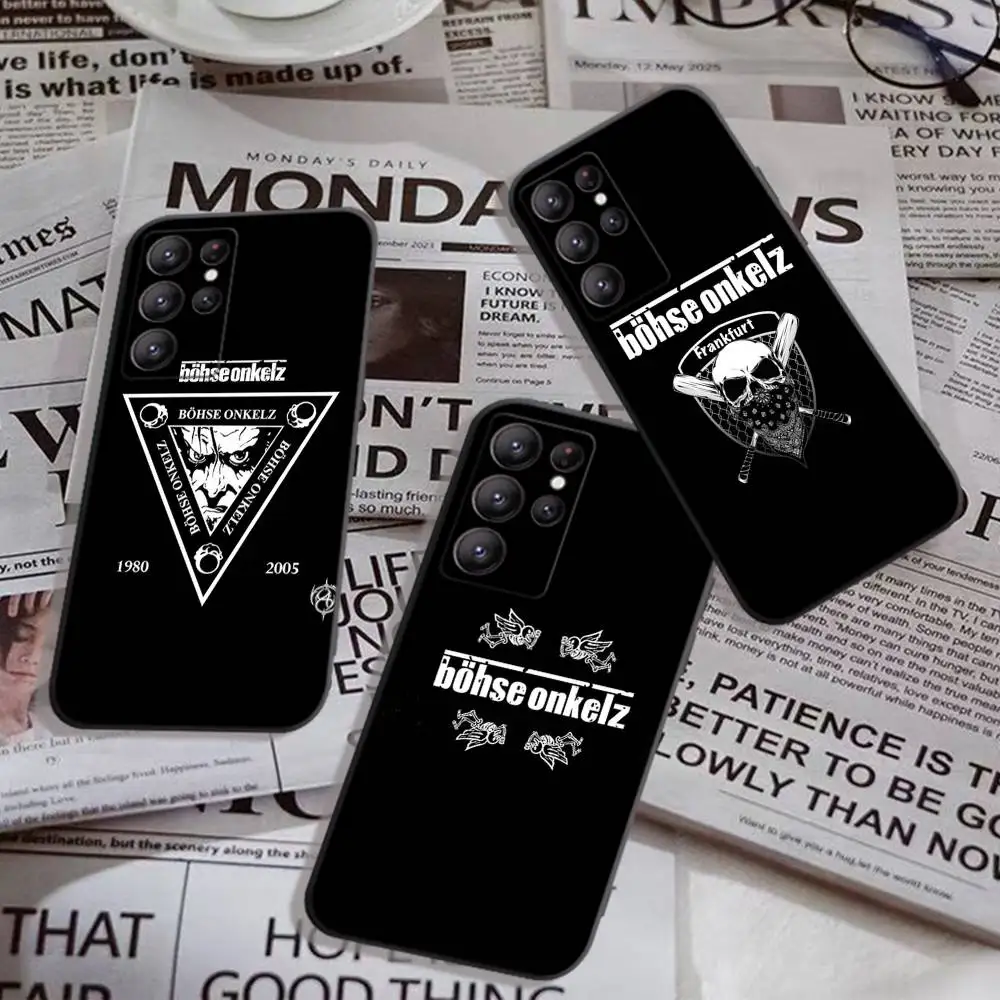 B-Bohse O-Onkelz Band Phone Case For Samsung S 24 Fe 25 Ultra Plus 20 Lite 21 30 22 23 24 22 Ultra 5G Fundas