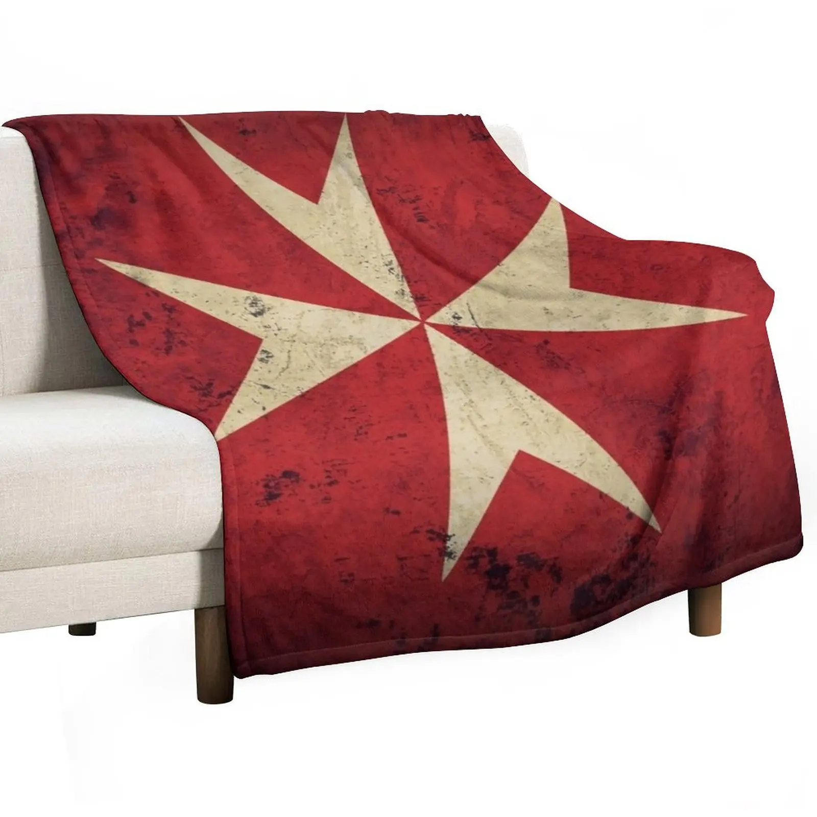 

Order of Knights Hospitaller Throw Blanket funny gift Blankets Sofas Of Decoration Decorative Beds Plaid Blankets