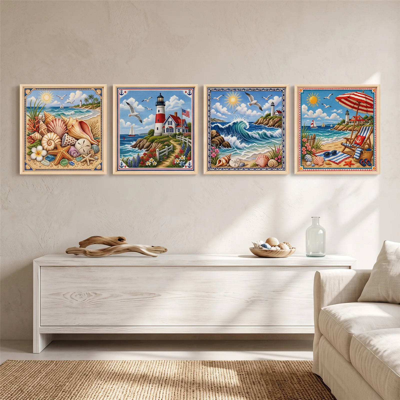 Embroidery Cross Stitch Kit 11 - Cross Stitch Stamped Kits Beginners recension och pris