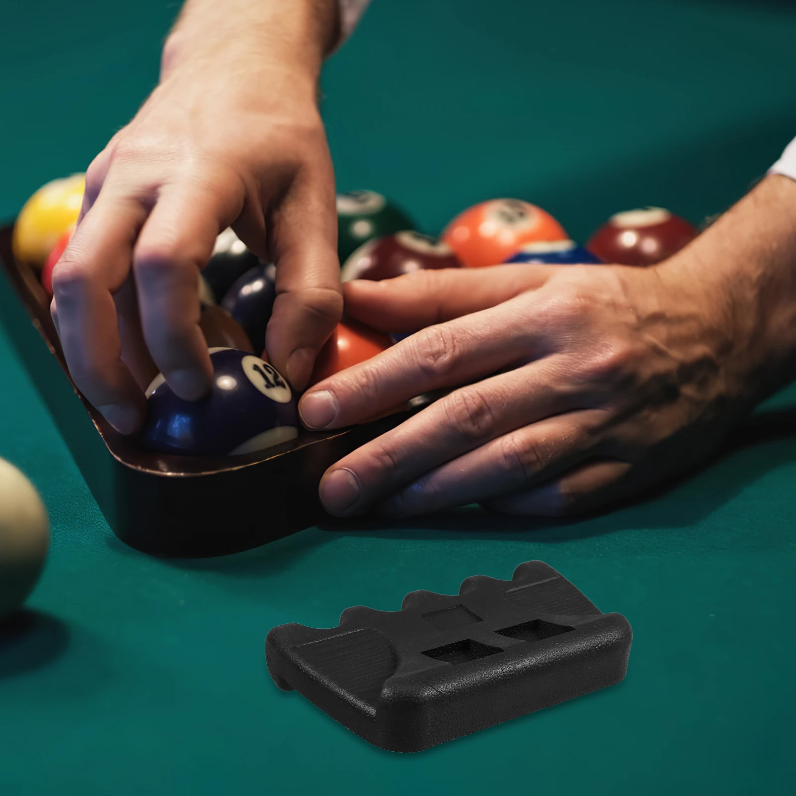 

Durable 4 Slot Billiard Cue Holder Desktop Pool Rack Multifunctional Storage for Cues and Golf Clubs Pool Cue Stand