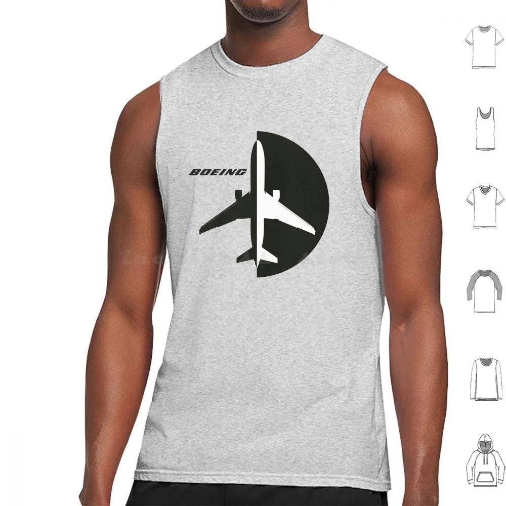 Boeing Tank Tops Print Cotton Boeing Aviation B787 Dreamliner Landing Takeoff Flying Airbus Pilot Captain Cockpit Plane