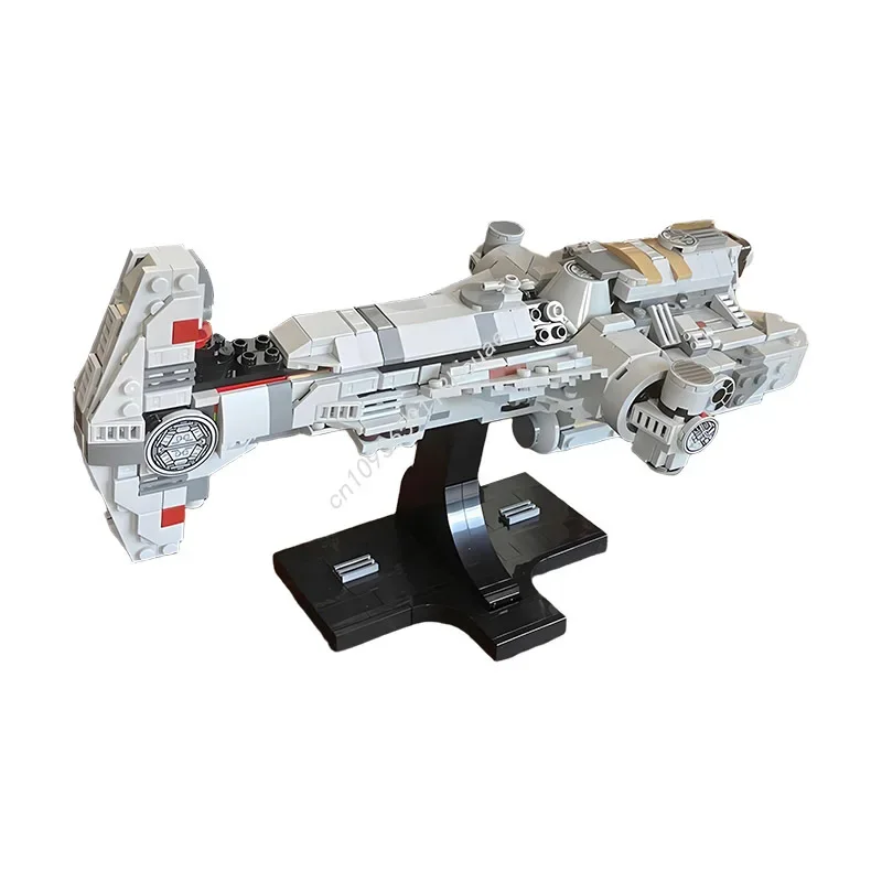 

681PCS MOC Starship Series Mid-Scale Hammerhead Corvette Model Building Blocks Spacecraft Brick DIY Set Christmas Gifts Kid Toys