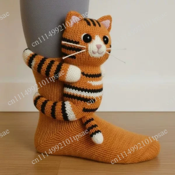 Animal Socks Christmas Knitted Floor Socks Thermal Socks Cute Autumn and Winter Floor