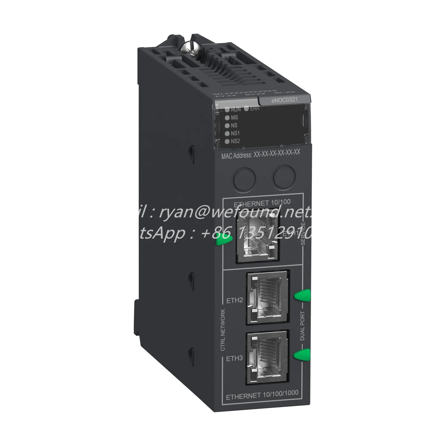 

BMENOC0321 Communication module, Modicon M580, Ethernet 3 subnets, IP Forwarding function