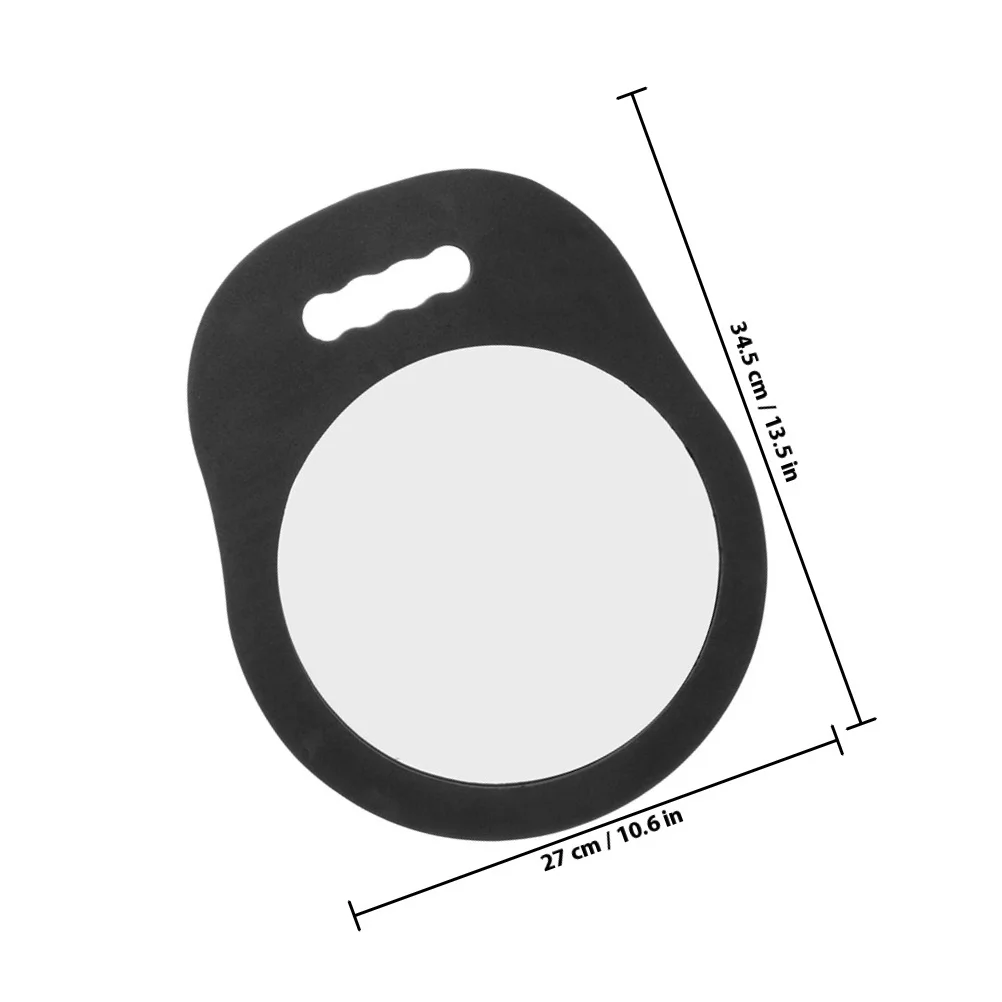 2 個ハンドヘルドミラー理髪店ラウンド壊れないヘアサロン機器アクセサリー高精細耐久性のある多機能デザイン