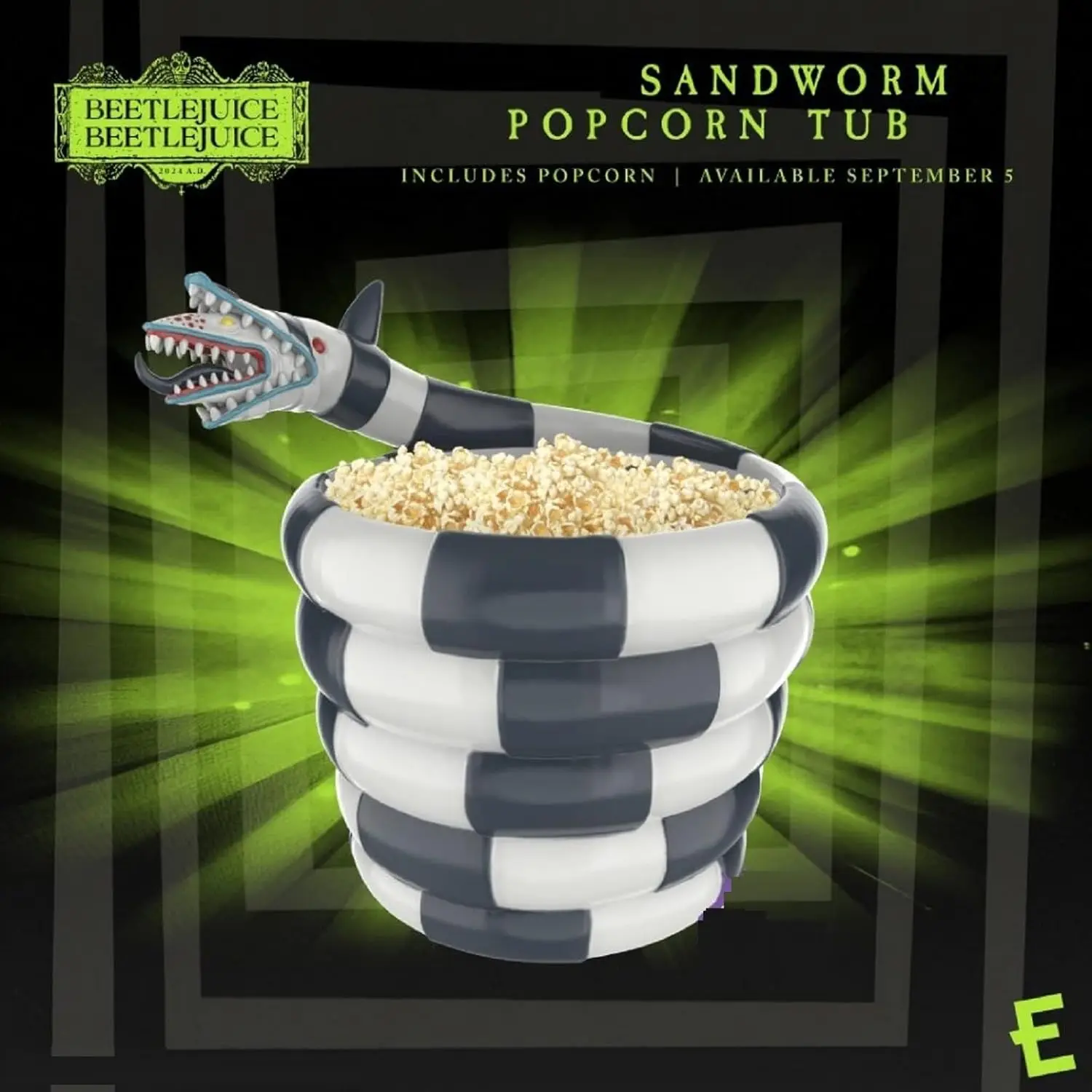 Funny Popcorn Bucket Exclusive 2024 Sandworm Bucket:   Halloween Sandworm Inflatable Decoration Halloween Décor