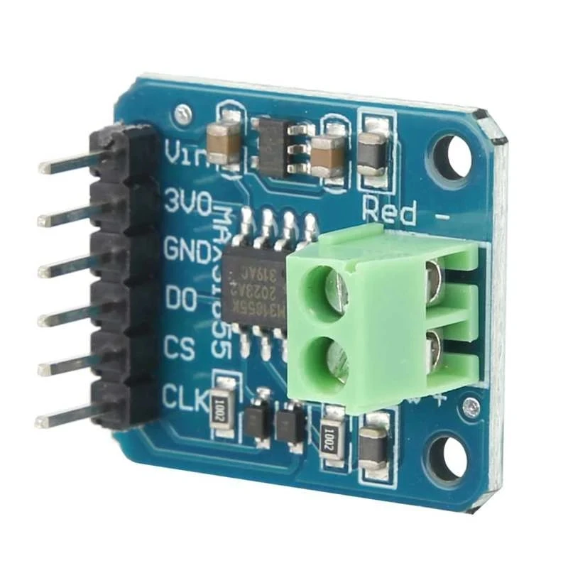 K tipo módulo do sensor de temperatura do par termoelétrico spi porto saída digital max31855 micro usb fontes industriais