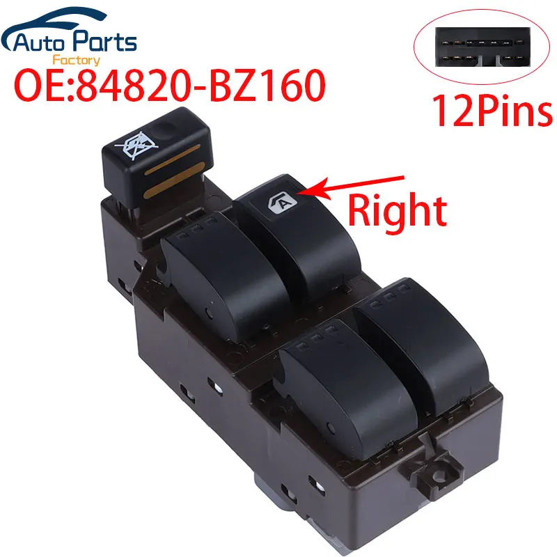 New Front Right Power Window Switch For Perodua Myvi Axia Icon Viva Alza 84820-BZ160 84820BZ160