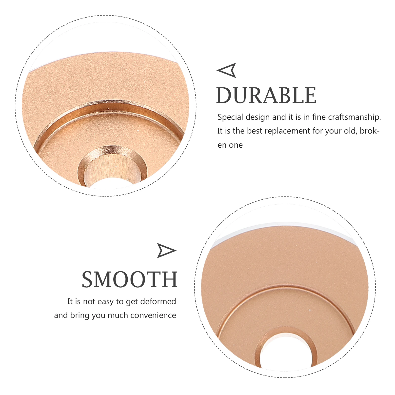 

Adapter Vinyl Record Accessories for Turntable Solid Aluminum Player Golden Adapters