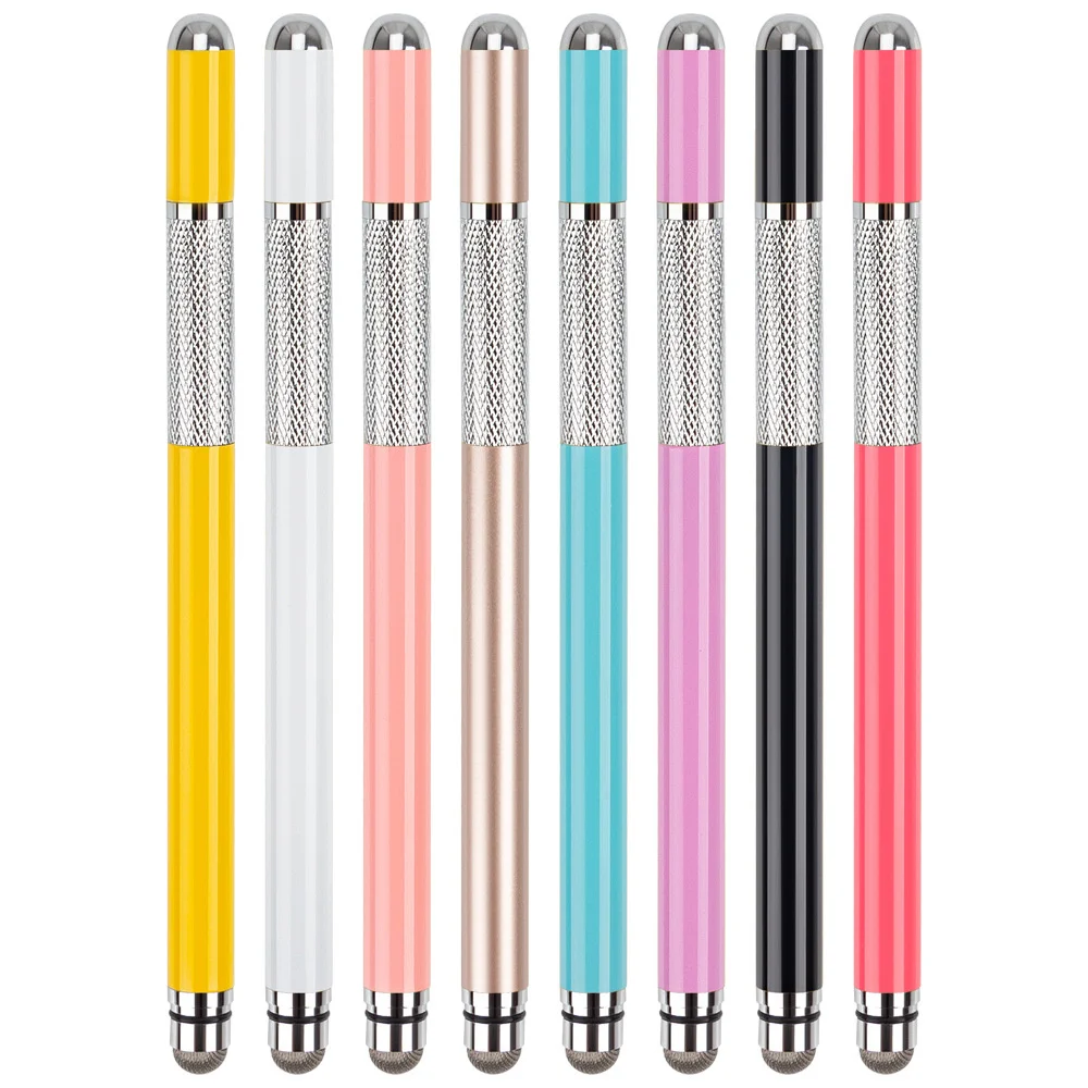 Metal Stylus Durable Computer Touch Painting Tablet Accessories Suction Pen Two In One Double Head Light Blue Touch Pen