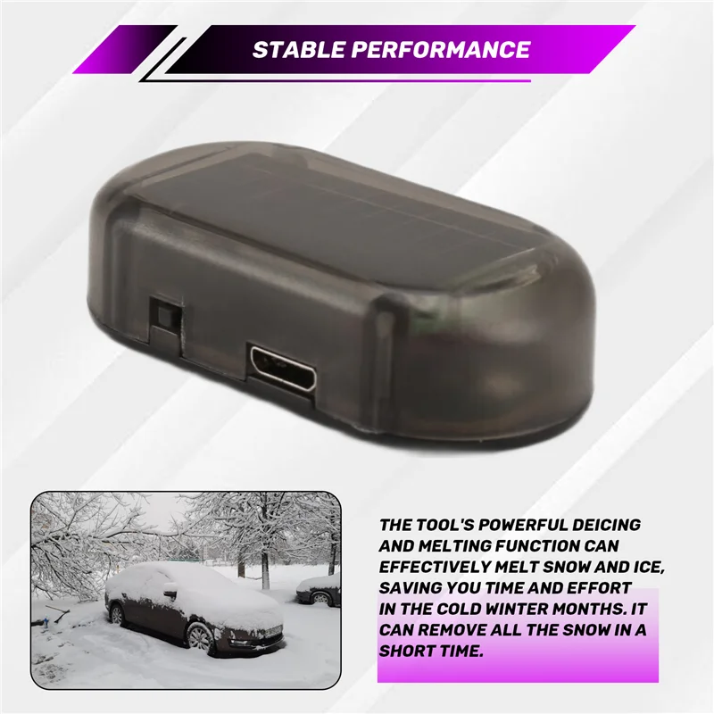 AF93-3PCS الكهربائية الثلوج مكشطة الجليد USB قابلة للشحن سيارة الثلوج أداة إزالة الصواميل الزجاج دييسر و الثلوج Melter مركبة مكشطة