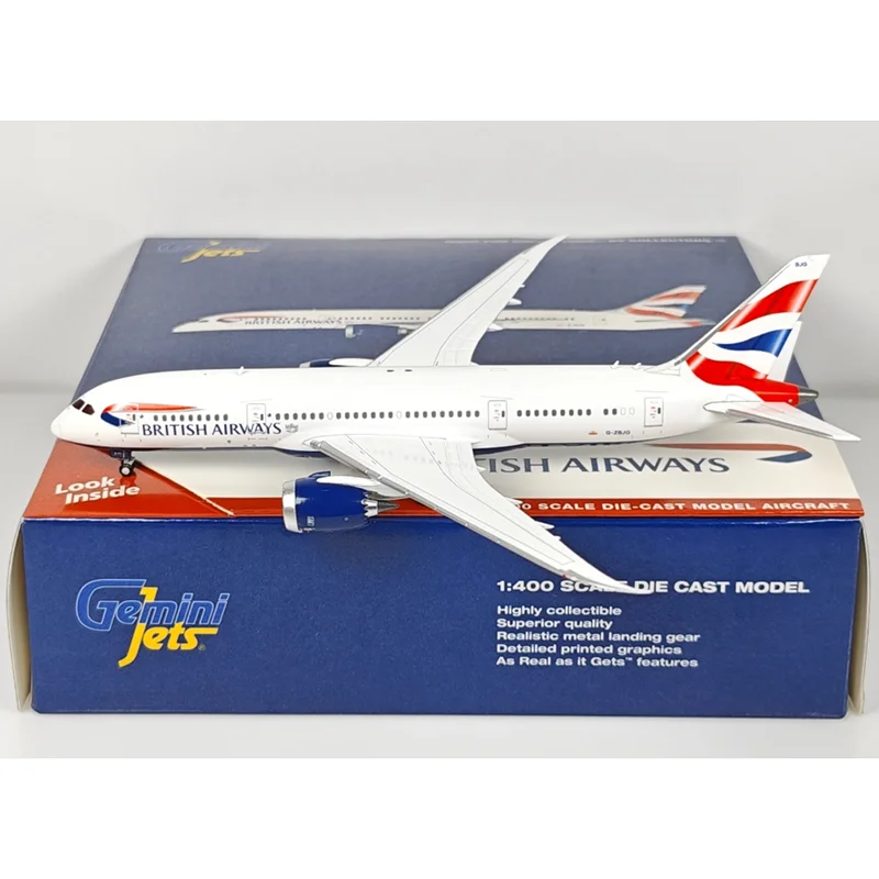 

GeminiJets Diecast 1/400 Scale British Airways B787-8 G-ZBJG Alloy Aircraft Model Collectible Decorative Display