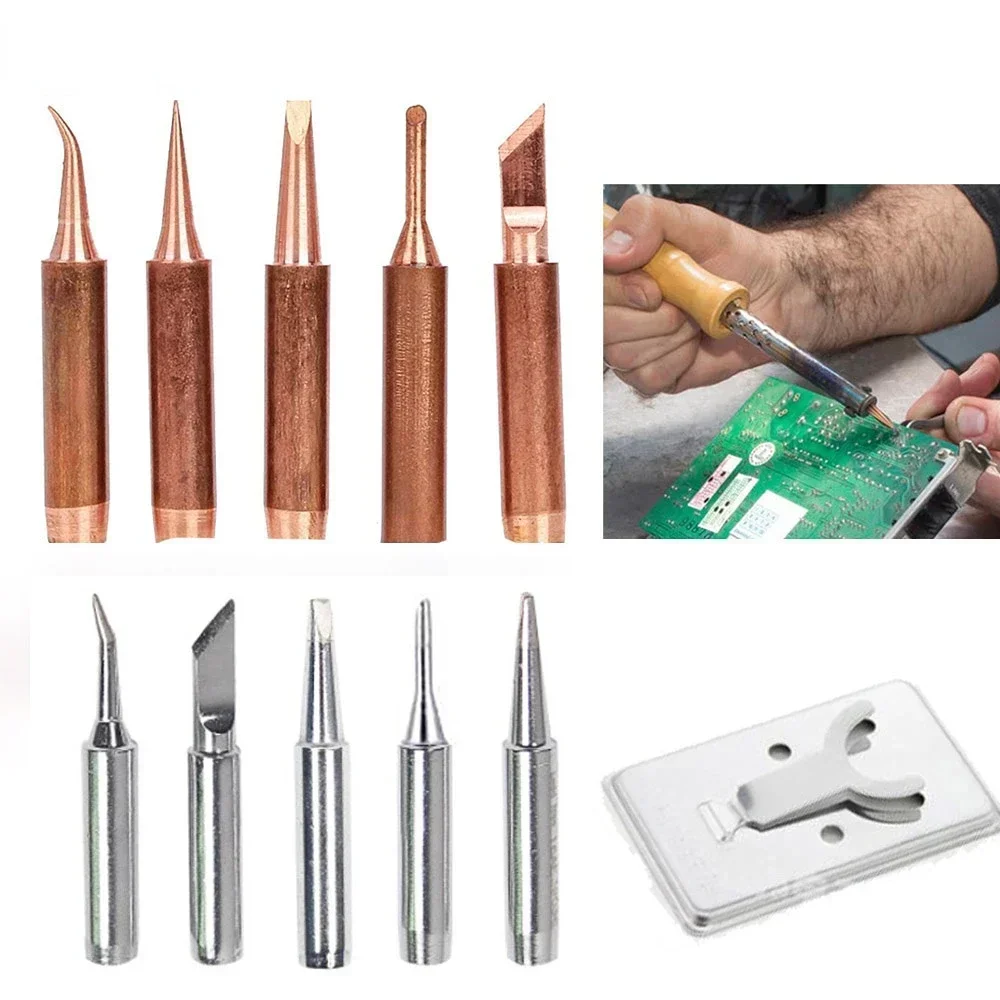 5pcs Pure Copper Lead-Free 900M-T-K Soldering Iron Tip Soldering Iron Tip for Soldering Rework Station Soldering Tools