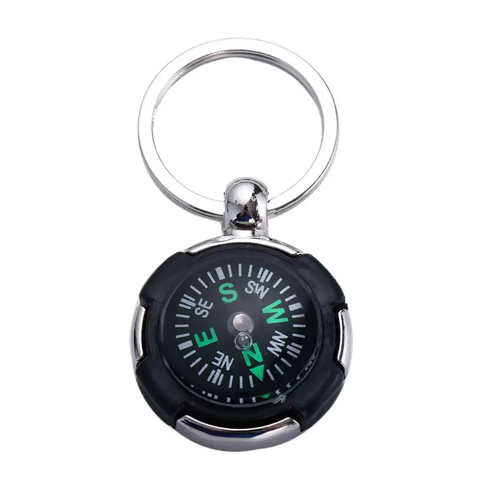 

Hiking Outdoor Survival Tool Carabiner Keyring Navigator Key Chain Pocket Compass Keychain Emergency Wild Compass Mini Compass