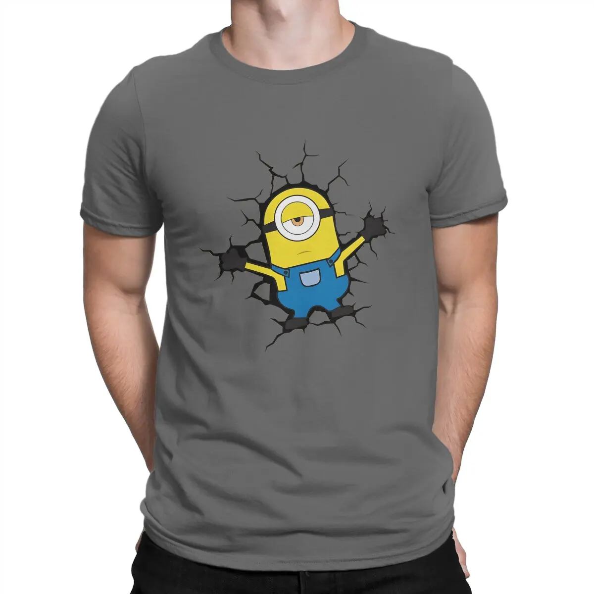 Broke The Wall Poster Unique TShirt M-Minions Leisure T Shirt Newest Stuff For Adult