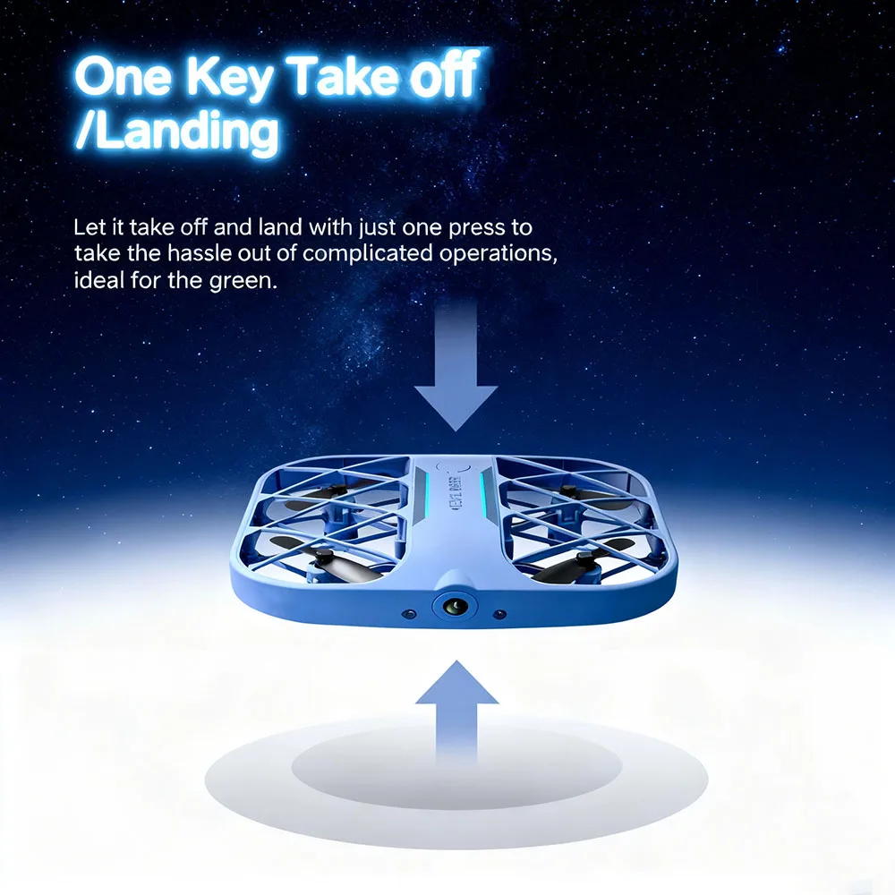 โดรน H107 RC Grid 2.4G ขนาดพกพา พร้อมกล้อง 4K พกพาสะดวก ควบคุมด้วยรีโมท ควอดคอปเตอร์ของเล่น บินลงจอดได้ด้วยปุ่มเดียว