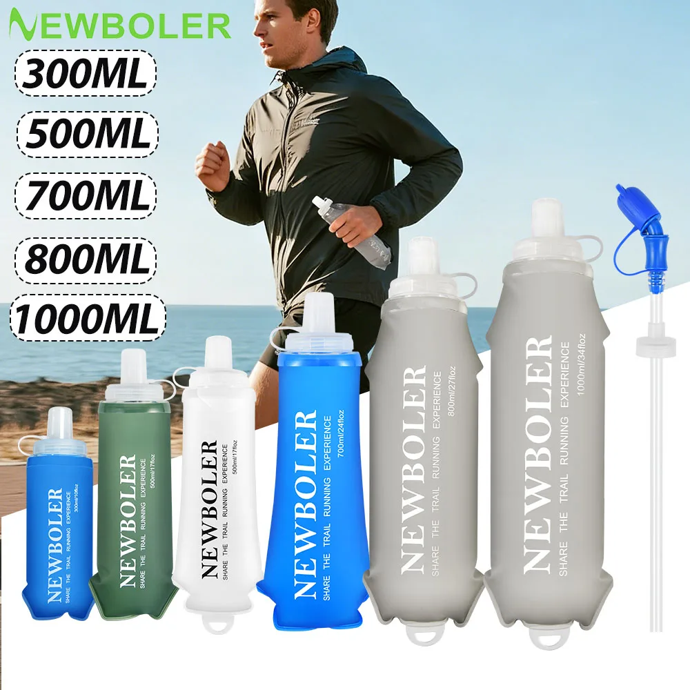 

800ML 1000ML TPU Outdoor Sport Bottle Folding Soft Flask Drink Water Bottle for Running Camping Hiking Bicycle Fitness Water Bag