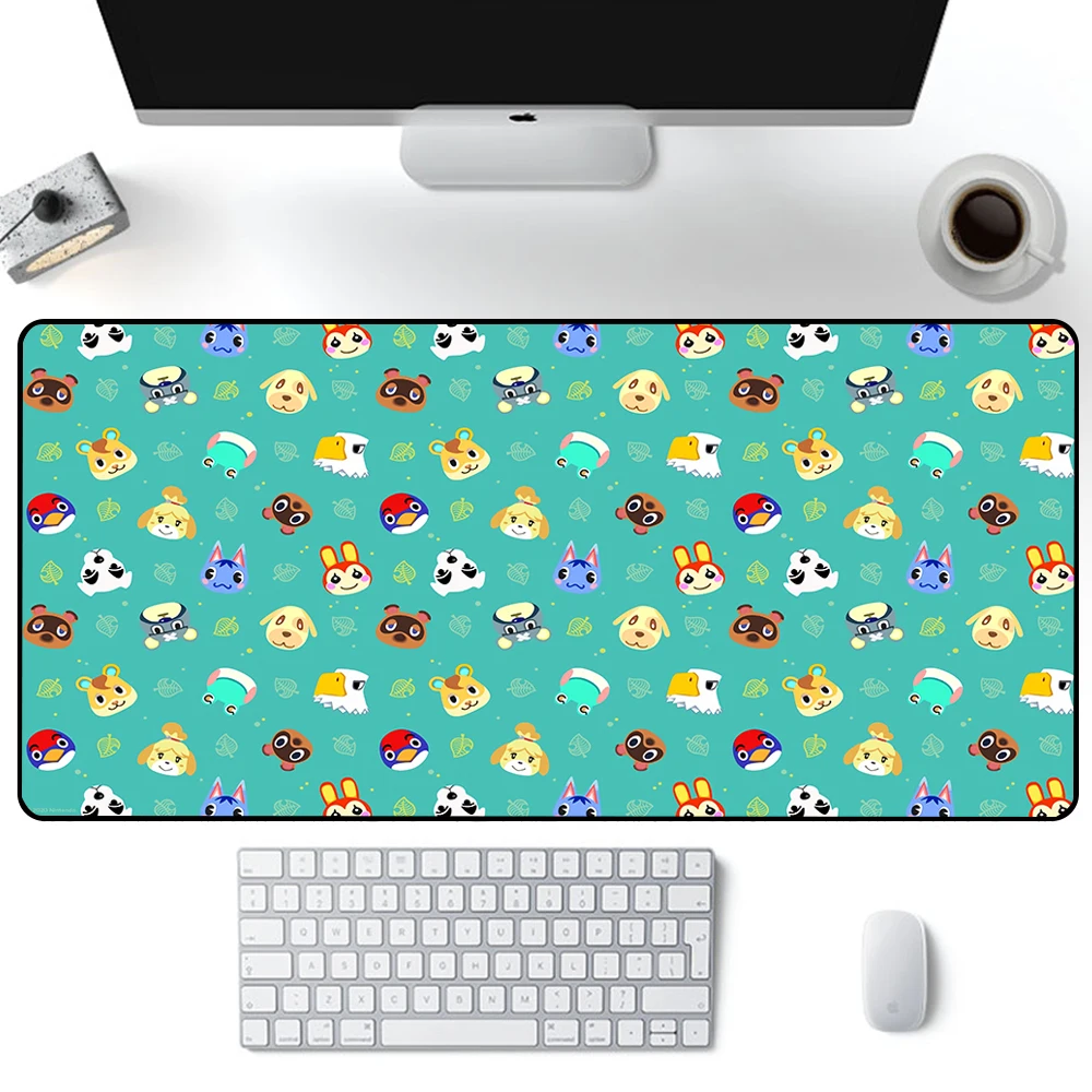 Animal Crossing New Horizons Mouse Pad Large Gaming Mousepad PC Gamer Computer Mouse Mat Keyboard Mat Desk Pad Laptop Mausepad