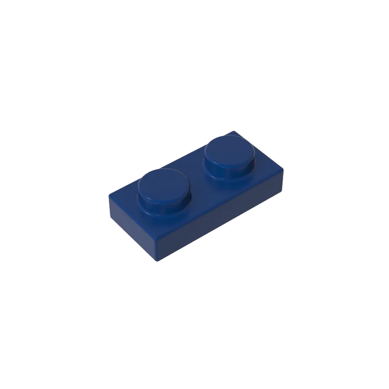 Gobricks 100 stks 3023 Gemengde Kleur Plaat 1x2 Onderdelen Grijs MOC DIY Bouwstenen Zwarte Kleur Kid creatieve Gift