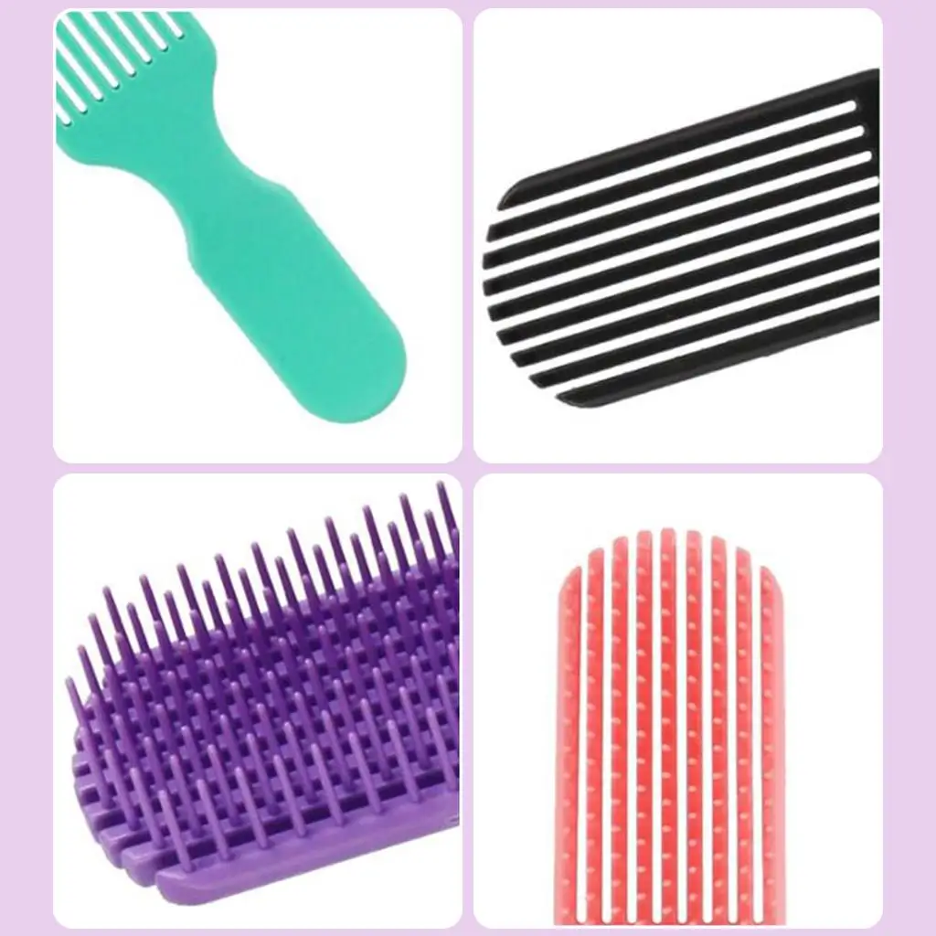 فرشاة فك تشابك الشعر متينة ومتعددة الوظائف ومريحة للتدليك الأساسية وخفيفة الوزن ومريحة للشعر البلاستيكي للرجال والأطفال