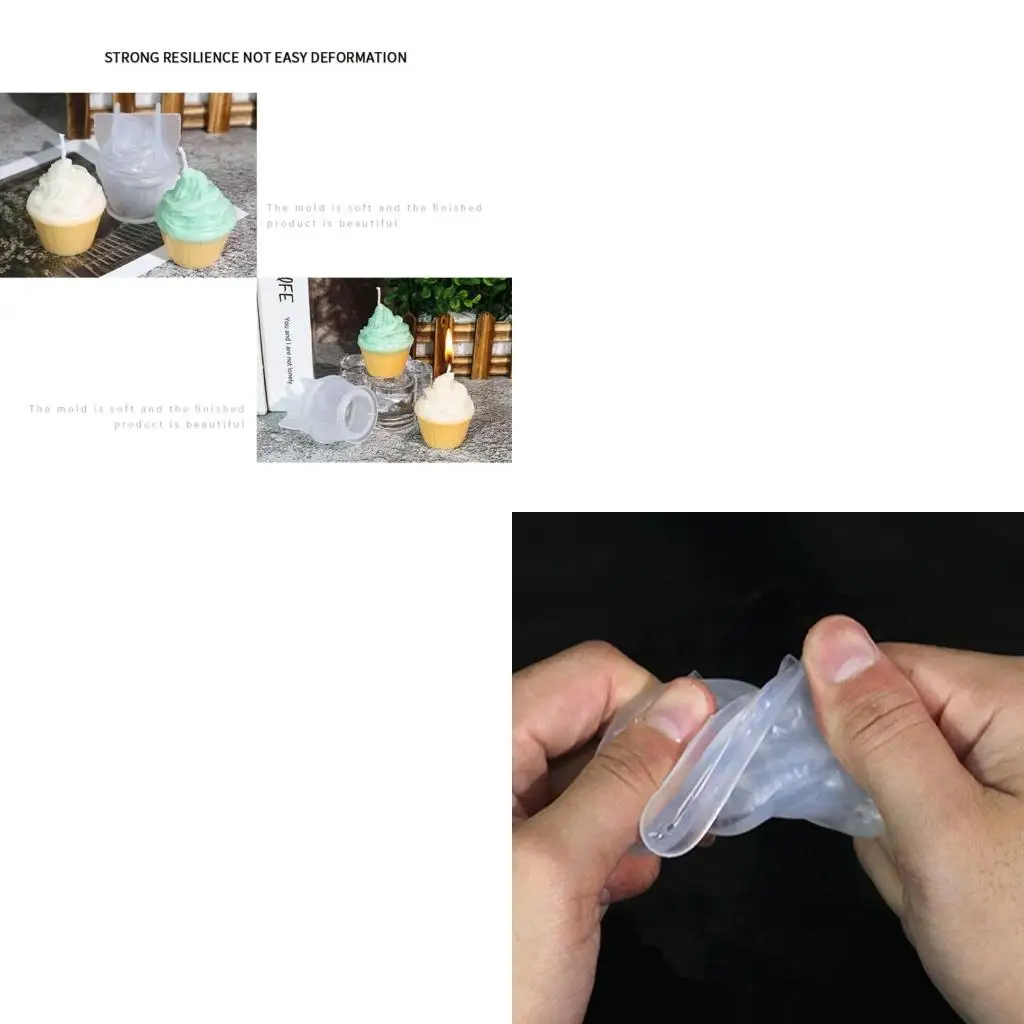  Ice Cream Cake Molds DIY Ornaments Making Soap Resin Clay Home Decorations