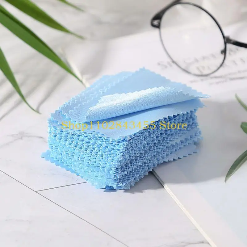 49MC 100 Pcs/Pack Glasses Cloth Lens Cleaner Dust Remover Portable Wipes Non-woven Fa