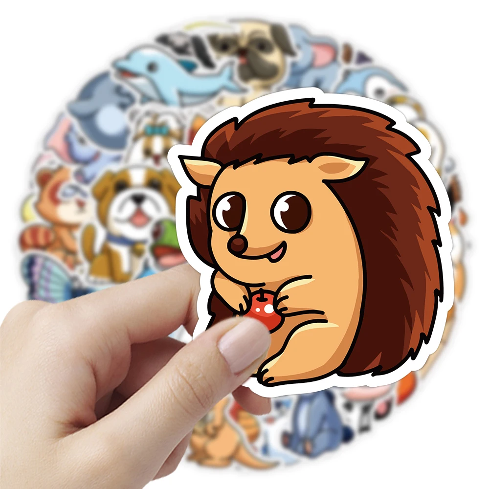 

10/30/50pcs Cute Funny Animals Cartoon Stickers DIY Water Bottle Stationery Phone Bike Kawaii Graffiti Decals Decoration Supplie