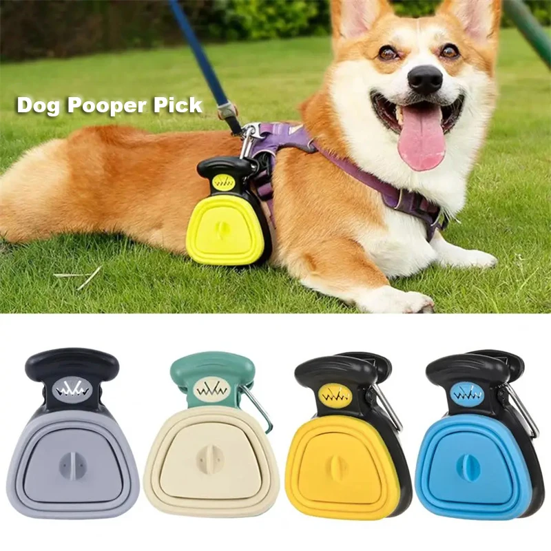 Dog Pet Poop Scooper Portable Travel Foldable Garbage Collector Scoop Picker Outdoor Animal Feces Cleaner Pet Product Accessory