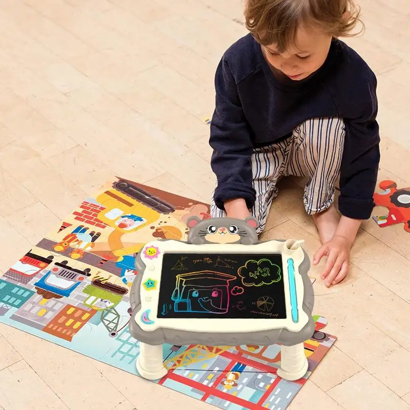 Drawing Pad For Kids Educational Doodle Pad With Stand Reusable Learning Tool Art Supplies For Home School Travel