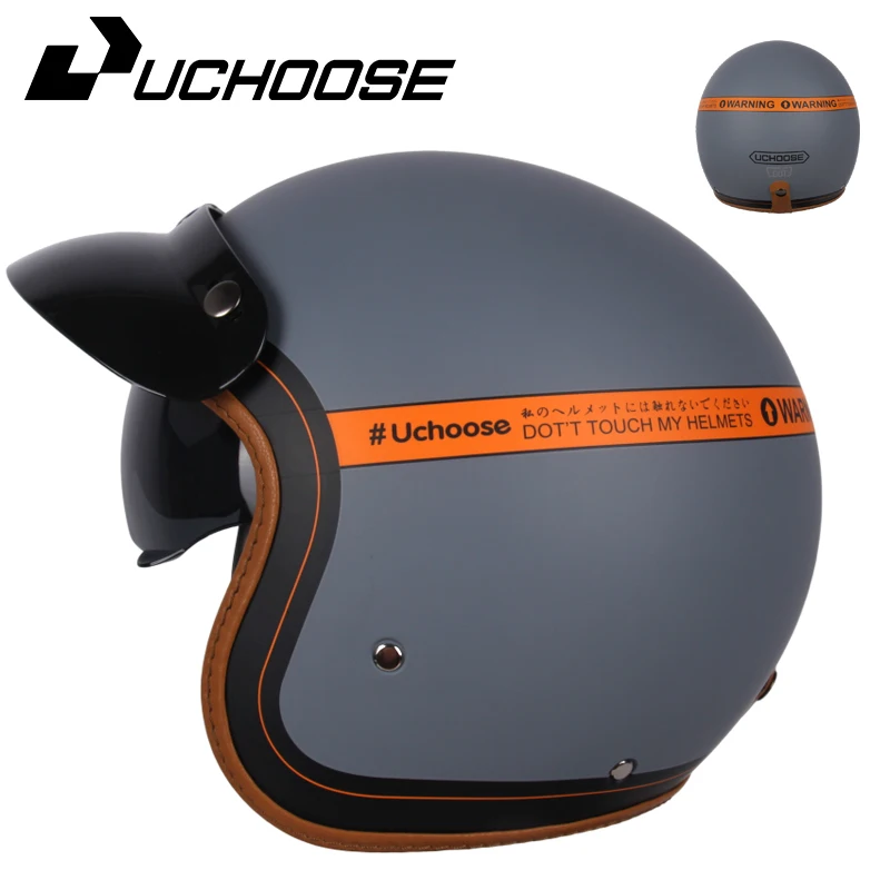 Stip open gezicht casco moto voor harley motoraccessoires mannen moto helmen gecertificeerd retro motorhelm cafe racer