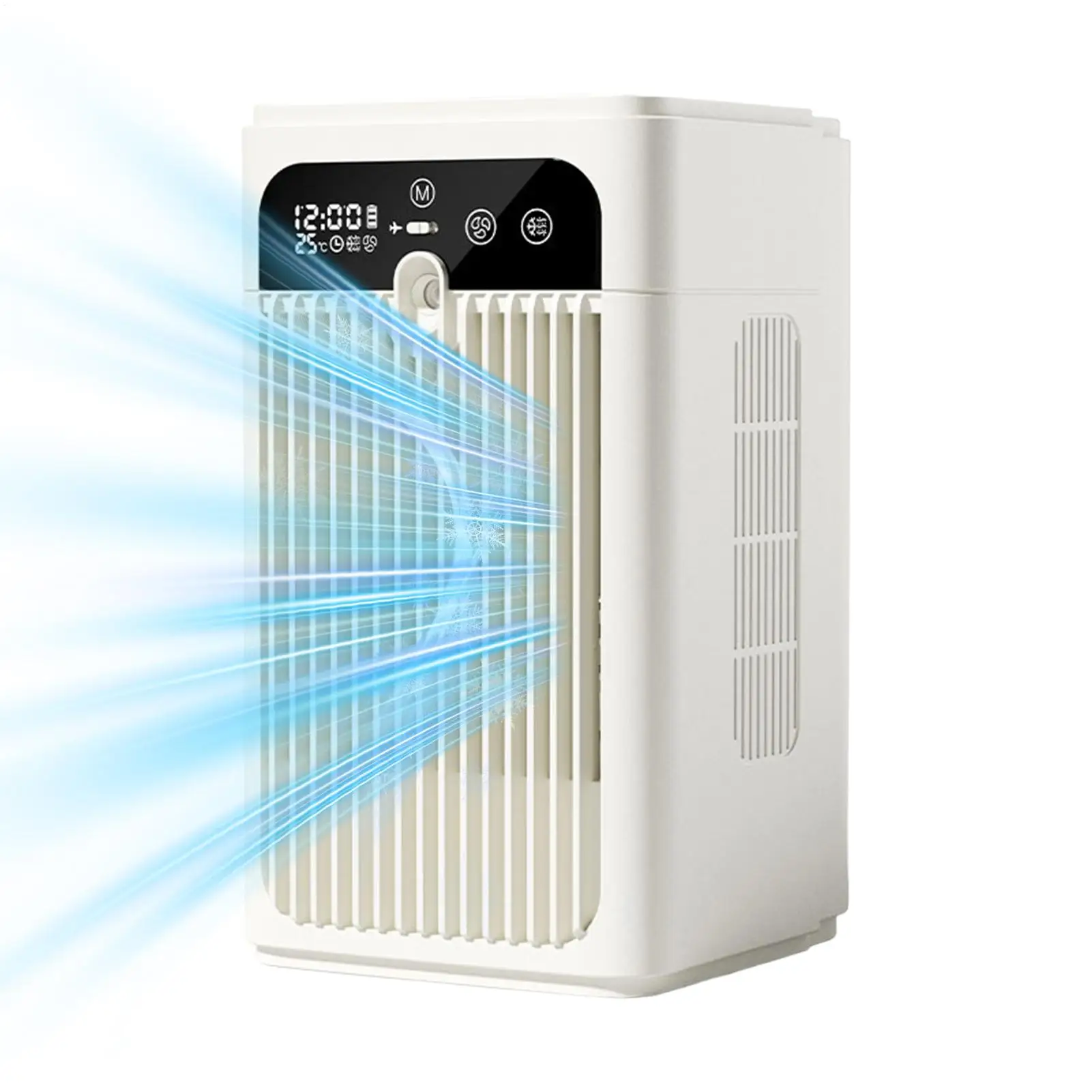 Mini USB desktop fan portable home air conditioner 3000mAh rechargeable battery powered fan with 500ml water tank desktop atomiz