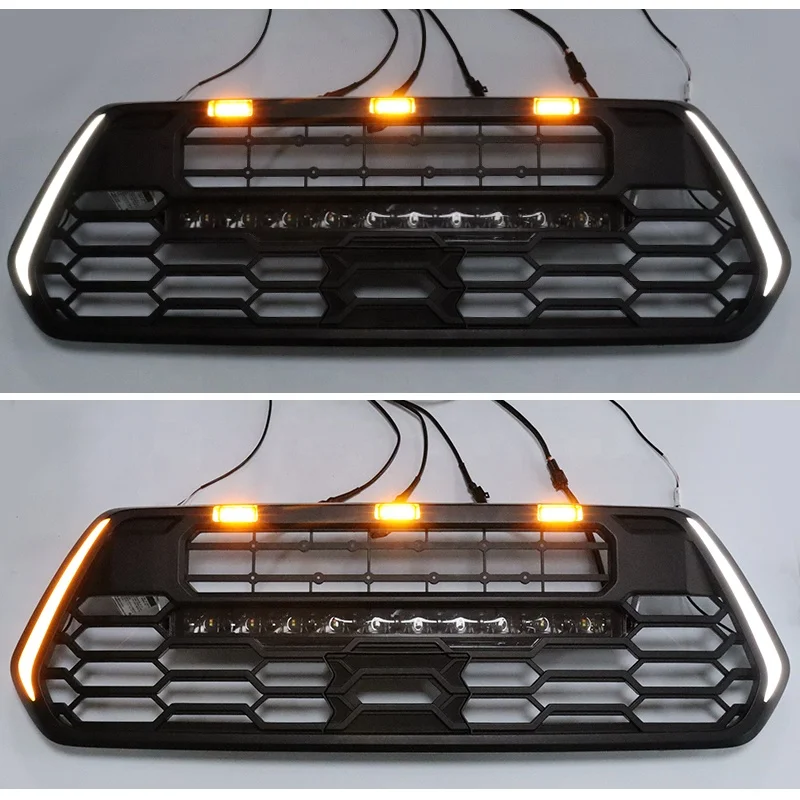 Spedking High Quality 4X4 Car Accessories ABS Front Bumper Grill With LED Light for ACOMA 2016+ Car Grills