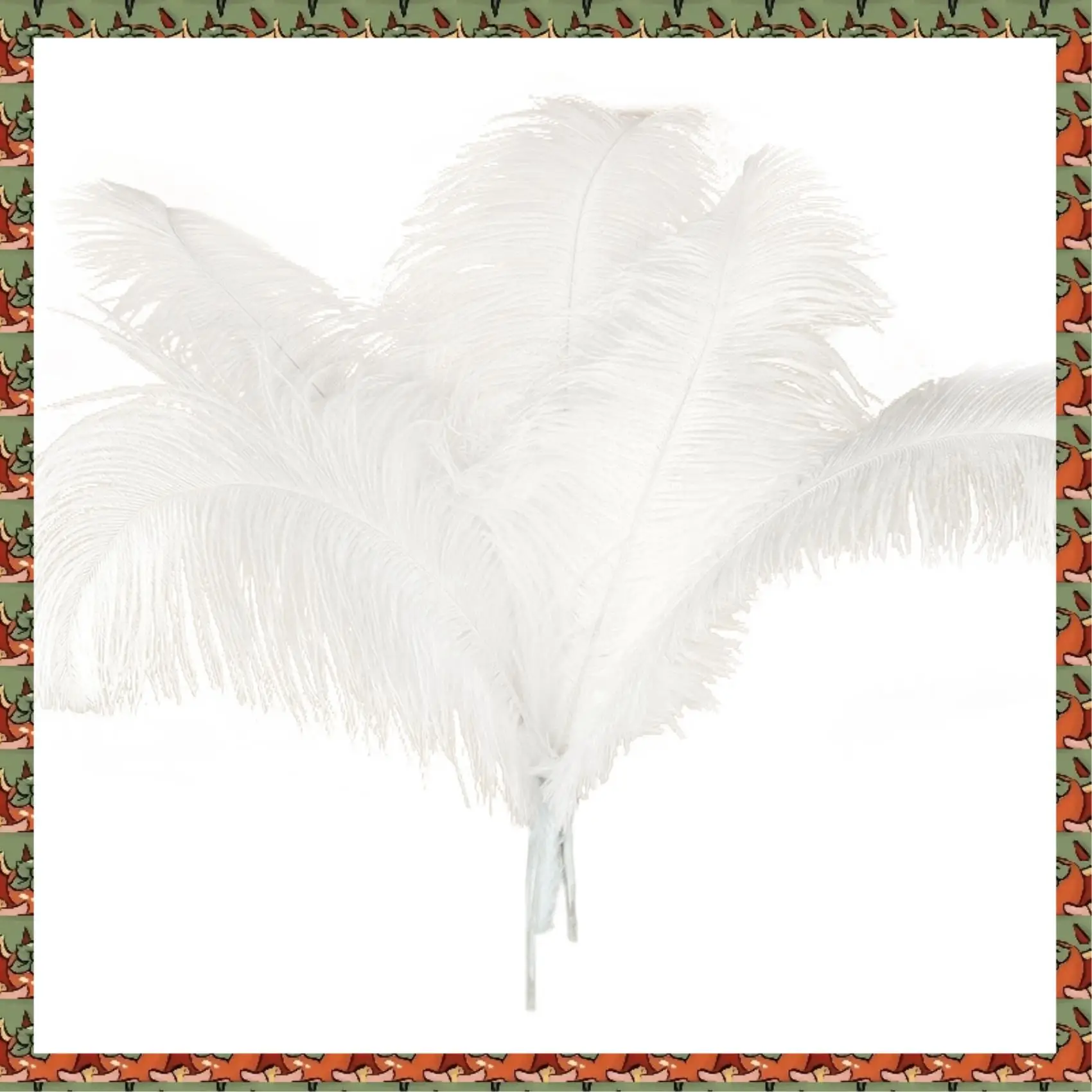 

ABLQ 40 Pcs Natural Ostrich Feathers Wedding Party Decoration White 45-50Cm