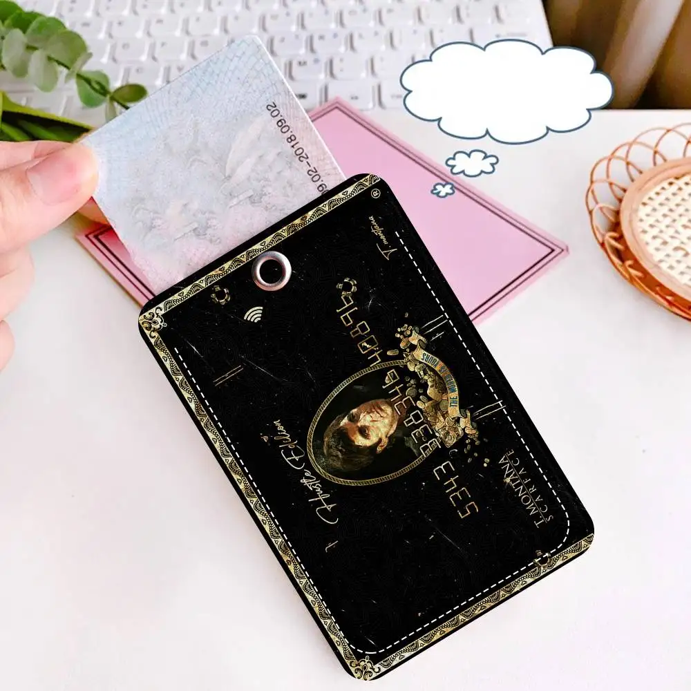 حاملي بطاقات سلسلة مفاتيح من فيلم Scarfac، سلاسل حلقية مفاتيح لبطاقات الائتمان وبطاقات الائتمان وبطاقات الهوية #6