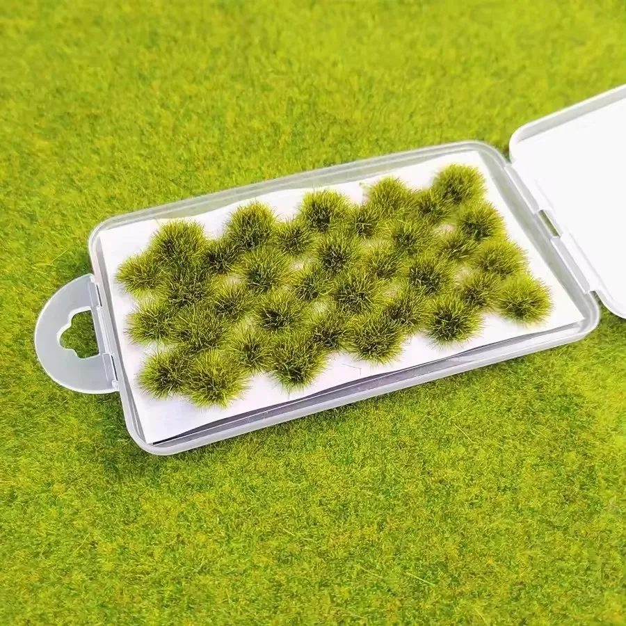 لتقوم بها بنفسك مع الغراء الخلفي مجموعة متنوعة من نماذج المناظر الطبيعية الصغيرة المصنوعة يدويًا العشب 104/35/28/4 قطعة نموذج بناء طاولة الرمل المواد 1/35