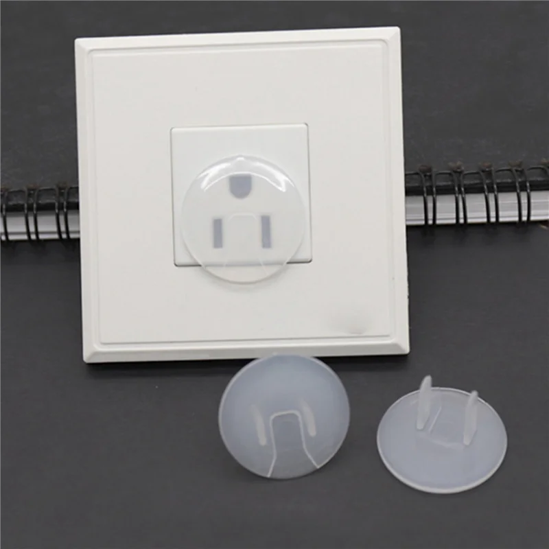 AB46-Outlet Plug Covers (96 Pack) Clear Child Proof Electrical Protector Safety Caps