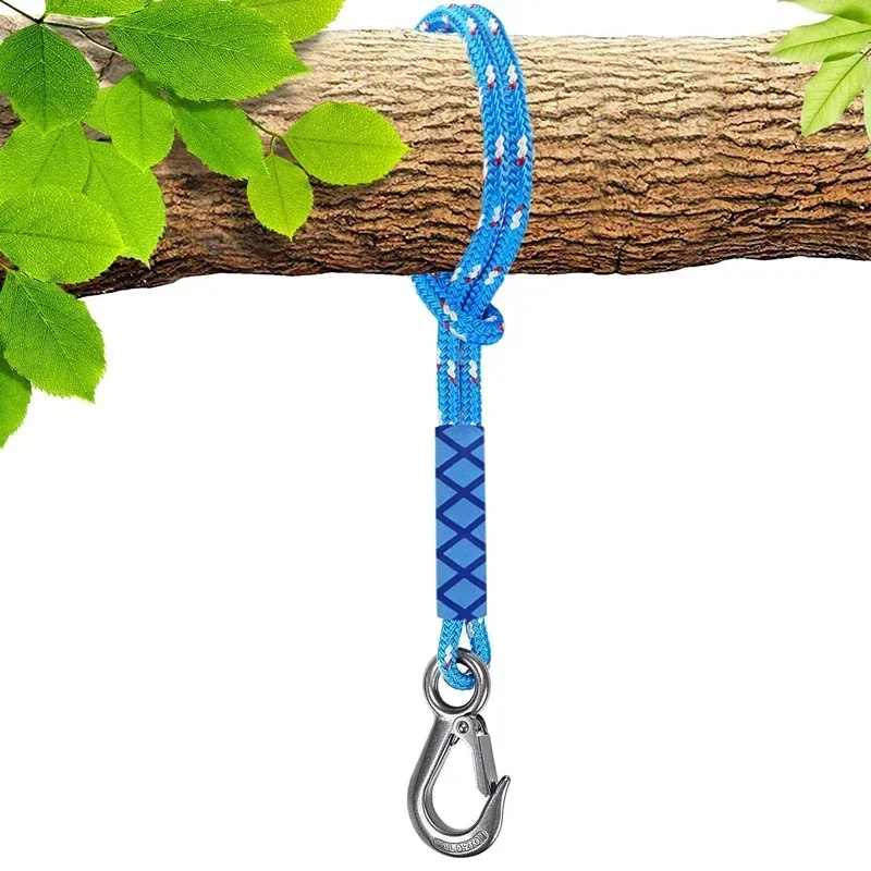 Heavy Duty Hook Tree Swing Rope Hammock Hanging Strap Kit for Indoor Outdoor Swing Hammock Hanging Seat Bubble Chair 120cm