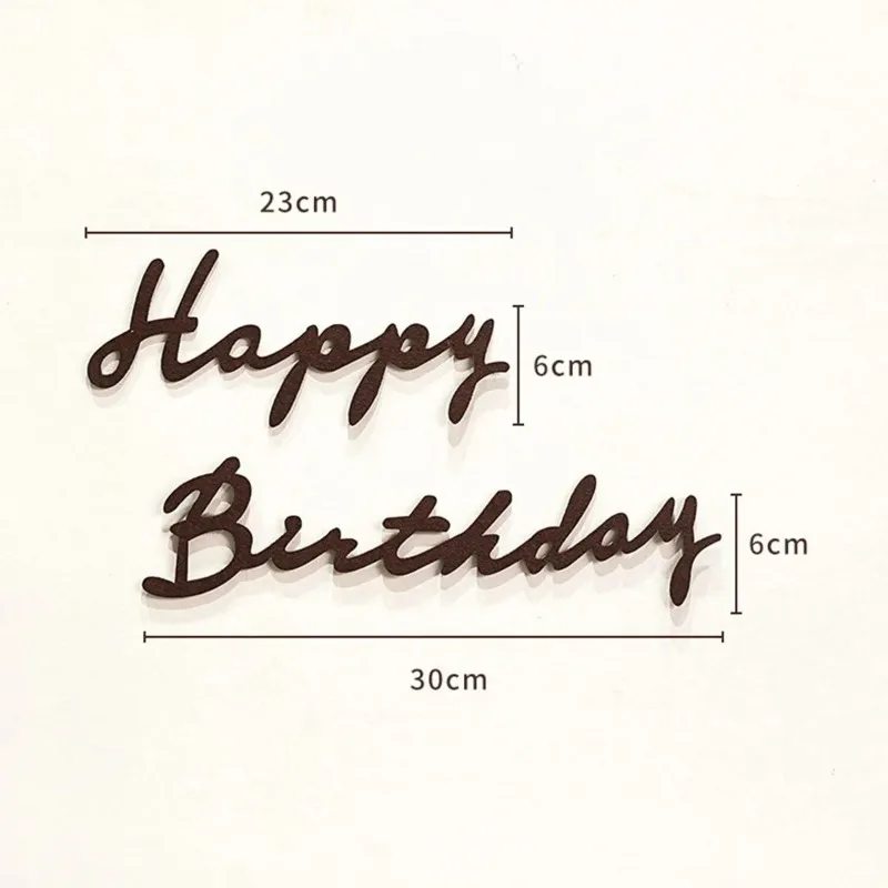 

Felt Birthday Banner Ball String Felt Digital Happy Birthday Party Decor Kids Hanging Flag Pulling Decor 생일 장식