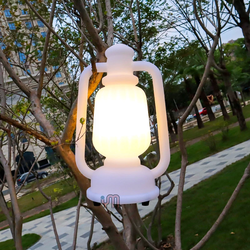 YM Storm Lantern ضوء التخييم المحمولة متعددة الوظائف السفر PE البلاستيك الإضاءة في الهواء الطلق IP67 #4