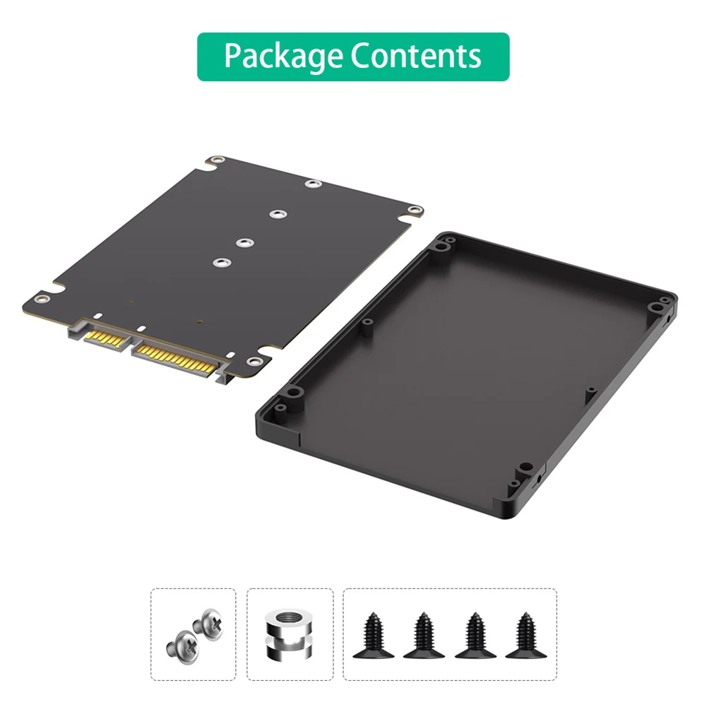 For 2230 2242 2260 2280 M.2 SSD M.2 NGFF B Key To 2.5inch SATA SSD Enclosure 6Gbps M.2 SSD Case M.2 SSD Adapter SSD External Box